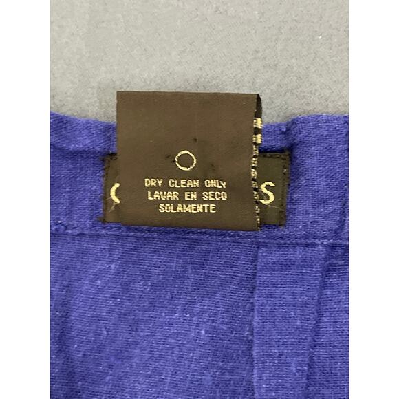 Citi Dress Linen Blend Casual Pants with Zipper in the Back Blue/ Purple Size 12 - Picture 4 of 12